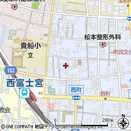 〒418-0056 静岡県富士宮市西町の地図