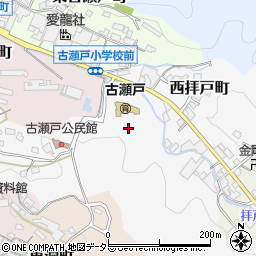 愛知県瀬戸市西拝戸町周辺の地図
