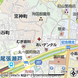 愛知県瀬戸市窯神町1周辺の地図
