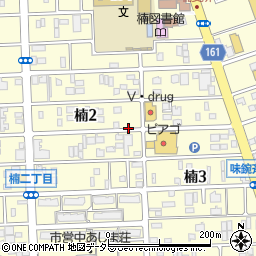 愛知県名古屋市北区楠周辺の地図