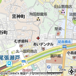 愛知県瀬戸市窯神町36周辺の地図