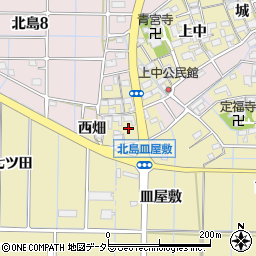 愛知県稲沢市北島町西屋敷13周辺の地図