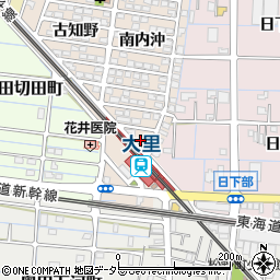 愛知県稲沢市奥田町三十番神周辺の地図