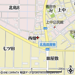 愛知県稲沢市北島町西屋敷11周辺の地図