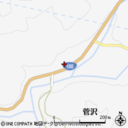 鳥取県日野郡日南町菅沢849-1周辺の地図