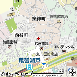 愛知県瀬戸市窯神町25周辺の地図