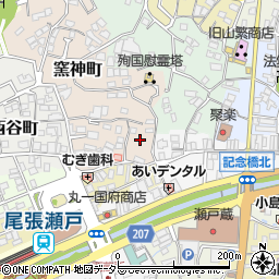 愛知県瀬戸市窯神町35周辺の地図