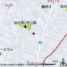 愛知県尾張旭市旭台周辺の地図
