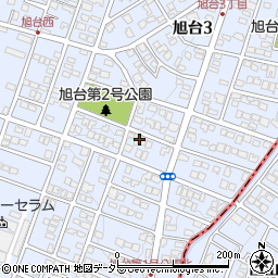 愛知県尾張旭市旭台周辺の地図