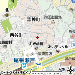 愛知県瀬戸市窯神町29周辺の地図