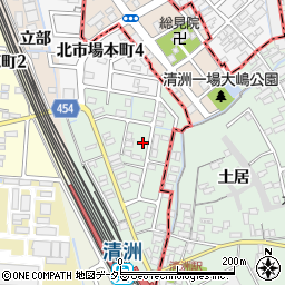 愛知県稲沢市北市場町玄野周辺の地図