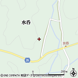 京都府京丹波町（船井郡）水呑（本庄）周辺の地図