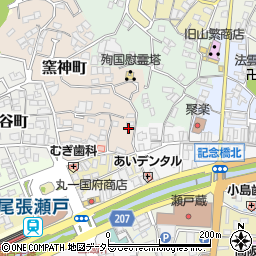 愛知県瀬戸市窯神町37周辺の地図