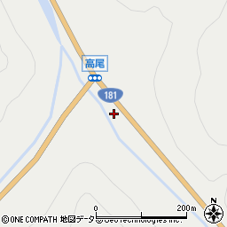 鳥取県日野郡日野町高尾237周辺の地図