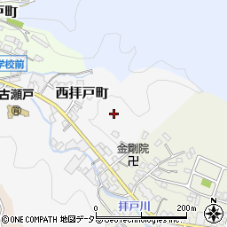 愛知県瀬戸市西拝戸町33周辺の地図