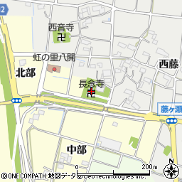 愛知県愛西市給父町北部周辺の地図