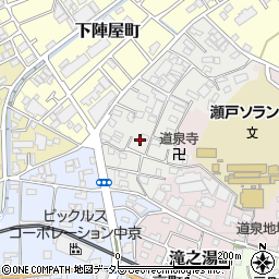 愛知県瀬戸市安戸町周辺の地図