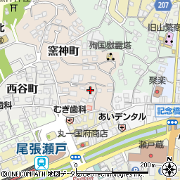愛知県瀬戸市窯神町42周辺の地図