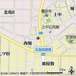 愛知県稲沢市北島町西屋敷35周辺の地図