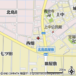 愛知県稲沢市北島町西屋敷37周辺の地図