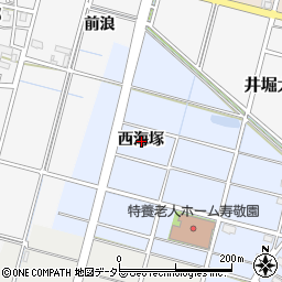 愛知県稲沢市平和町観音堂西海塚周辺の地図