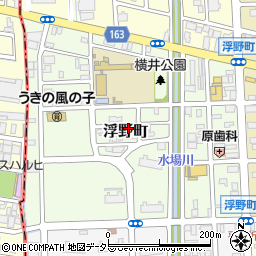 愛知県名古屋市西区浮野町周辺の地図