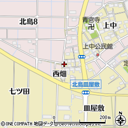 愛知県稲沢市北島町西屋敷39周辺の地図