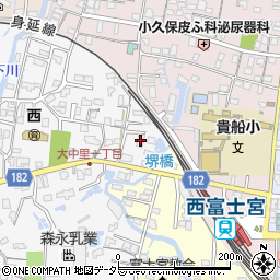 レジデンス西富士宮周辺の地図