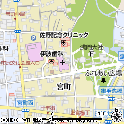 富士宮市立中央図書館周辺の地図