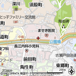 愛知県瀬戸市刎田町5周辺の地図