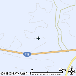 愛知県豊田市北篠平町駒ケ峰周辺の地図