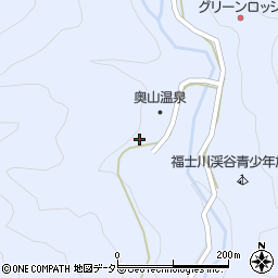 南部町役場　奥山温泉周辺の地図