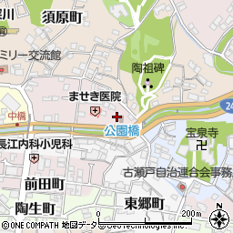 愛知県瀬戸市刎田町25周辺の地図