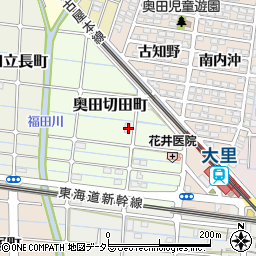 愛知県稲沢市奥田切田町53周辺の地図