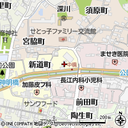 愛知県瀬戸市新道町周辺の地図