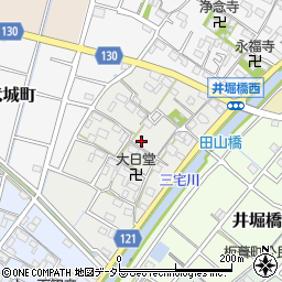 愛知県稲沢市井堀下郷町周辺の地図