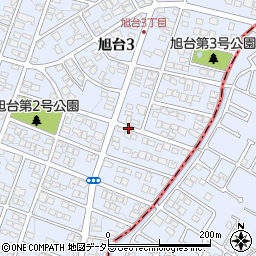 旭台通り周辺の地図