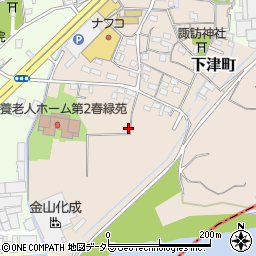 愛知県春日井市下津町周辺の地図