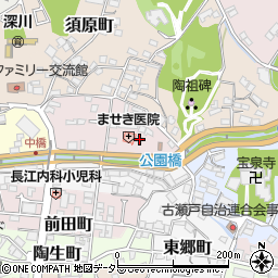 愛知県瀬戸市刎田町13周辺の地図