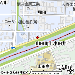 愛知県北名古屋市九之坪西町田周辺の地図