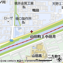 愛知県北名古屋市九之坪（西町田）周辺の地図