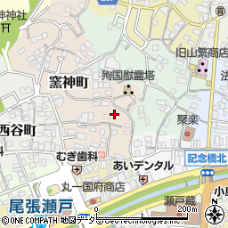 愛知県瀬戸市窯神町67周辺の地図