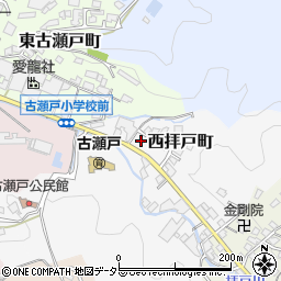 愛知県瀬戸市西拝戸町4周辺の地図
