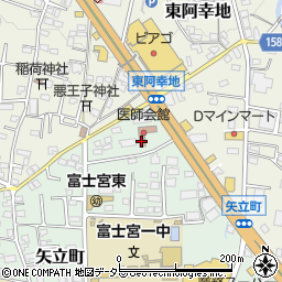 富士宮市医師会周辺の地図