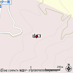 兵庫県朝来市山口周辺の地図