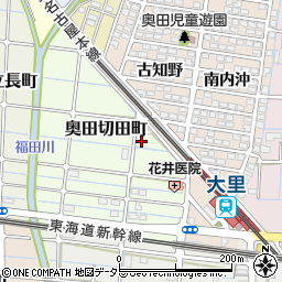 愛知県稲沢市奥田切田町73周辺の地図