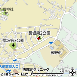 長坂第2公園周辺の地図