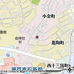 愛知県瀬戸市小金町76周辺の地図
