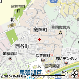 愛知県瀬戸市窯神町57周辺の地図