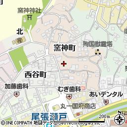 愛知県瀬戸市窯神町57周辺の地図